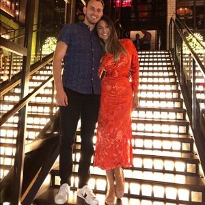 Asian theme ankle dress